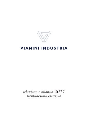 Miniature Vianini Rapport annuel 2011