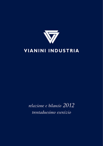 Miniature Vianini Rapport annuel 2012