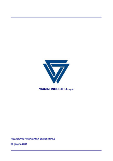 Miniature Vianini Rapport semestriel 2011-h1