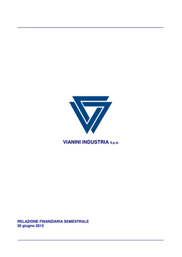 Miniature Vianini Rapport semestriel 2012-h1