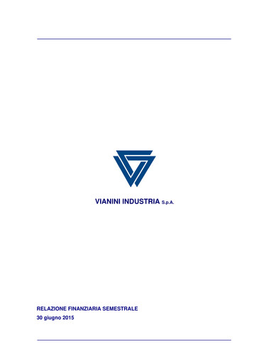 Miniature Vianini Rapport semestriel 2015-h1