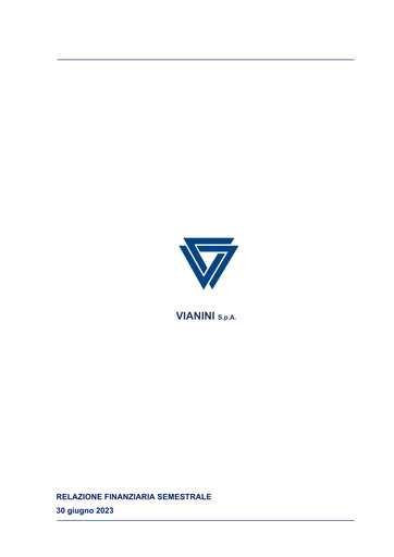 Miniature Vianini Rapport semestriel 2023-h1