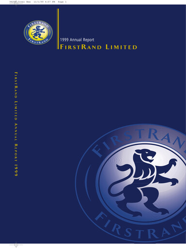 Thumbnail FirstRand Annual Report 1999