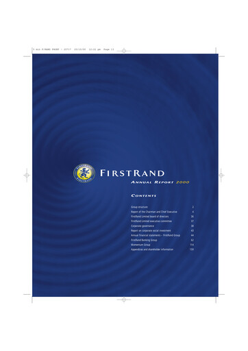 Thumbnail FirstRand Annual Report 2000