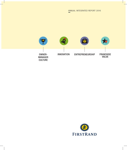 Thumbnail FirstRand Annual Report 2016