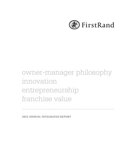 Thumbnail FirstRand Annual Report 2022