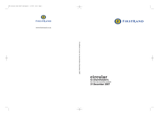 Thumbnail FirstRand Financial Statement 2007