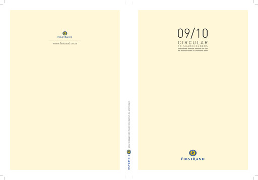 Thumbnail FirstRand Financial Statement 2009