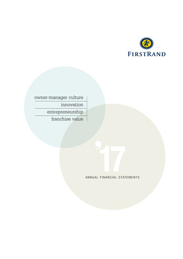 Thumbnail FirstRand Financial Statement 2017