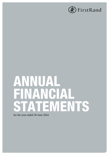 Thumbnail FirstRand Financial Statement 2024