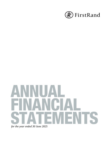 Thumbnail FirstRand Financial Statement 2025