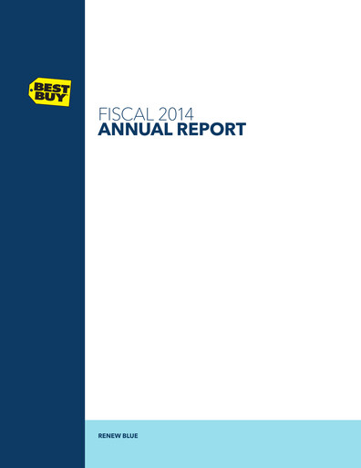 Thumbnail Best Buy Annual Report 2013-2014