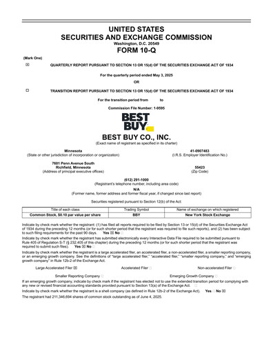 Thumbnail Best Buy Quarterly Report 2026-q1