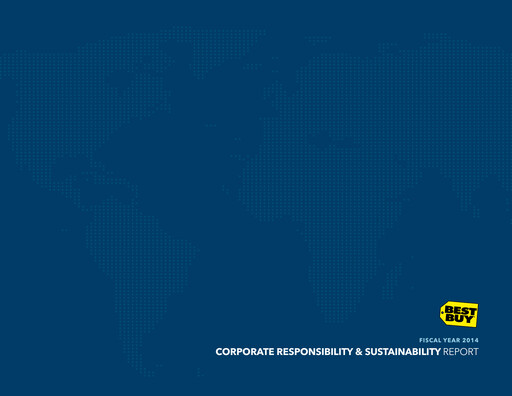 Thumbnail Best Buy Sustainability Report 2013-2014