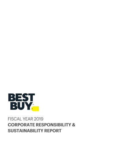 Thumbnail Best Buy Sustainability Report 2018-2019