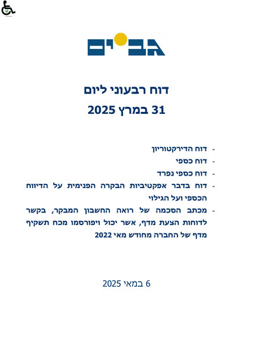 Thumbnail Gav-Yam Lands Quarterly Report 2025-q1