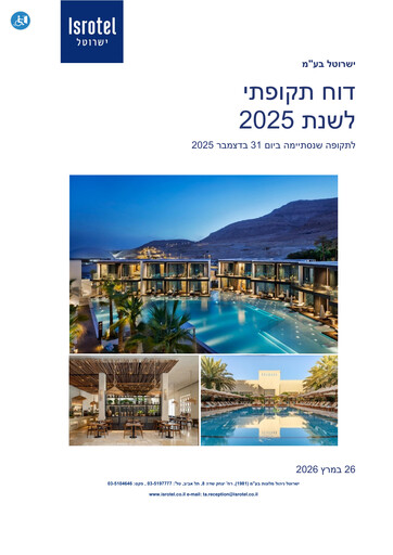 Thumbnail Isrotel Annual Report 2025