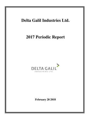 Miniature Delta Galil Industries Rapport annuel 2017