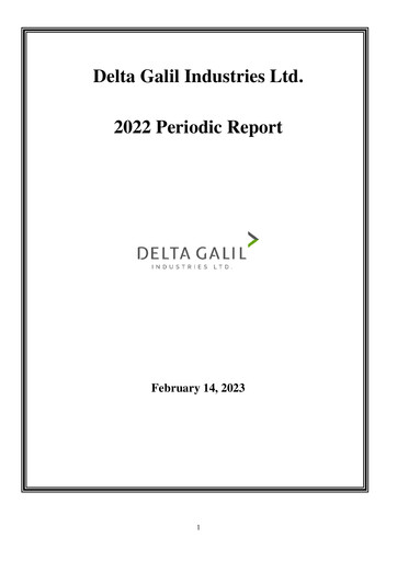 Miniature Delta Galil Industries Rapport annuel 2022