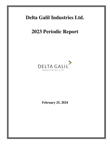 Miniature Delta Galil Industries Rapport annuel 2023