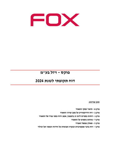Thumbnail Fox-Wizel Annual Report 2024