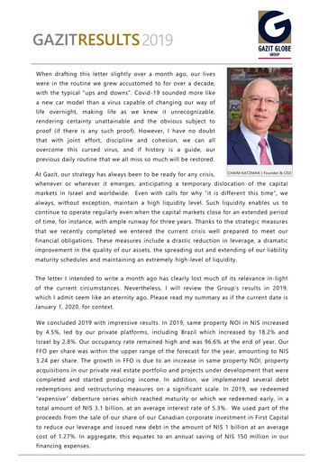 Miniature G City Rapport annuel 2019