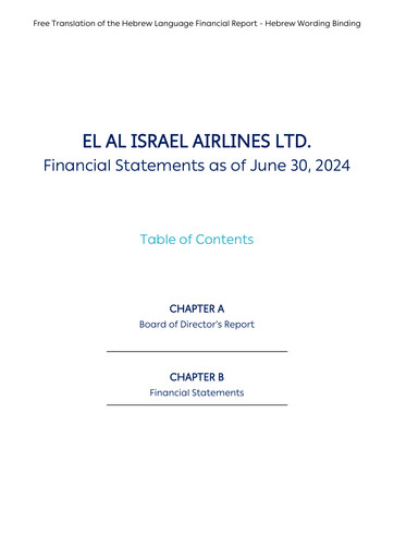 Vorschaubild El Al Israel Airlines Halbjahresbericht 2024-h1