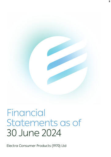 Thumbnail Electra Consumer Products Financial Statement 2024-h1