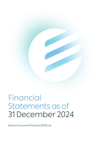 Thumbnail Electra Consumer Products Financial Statement 2024