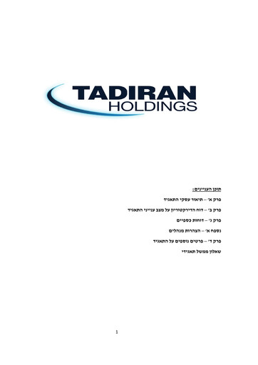Miniature Tadiran Group Rapport annuel 2015