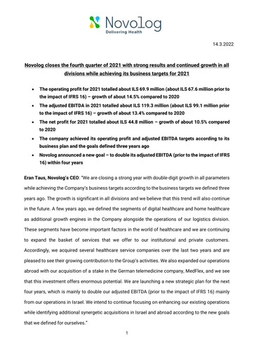 Vorschaubild Novolog Quartalsbericht 2021-q4