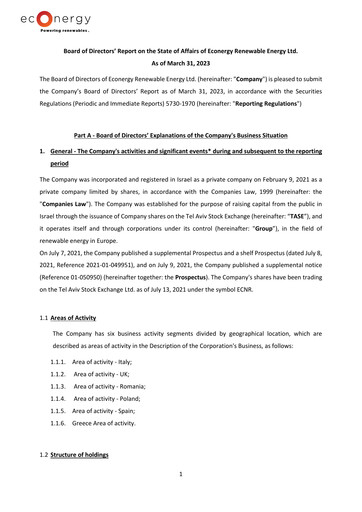 Vorschaubild Econergy Renewable Energy Finanzmitteilung 2023-q1