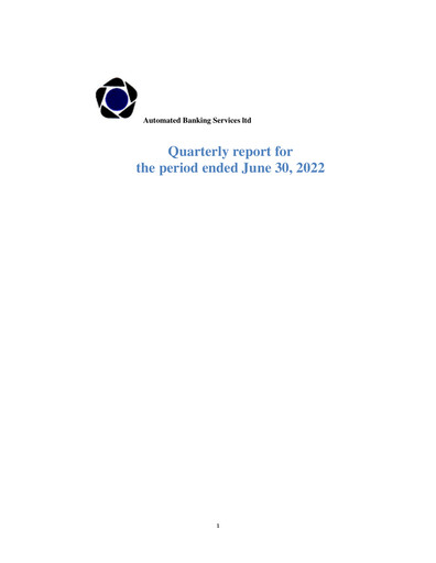 Thumbnail Automatic Bank Services Quarterly Report 2022-q2