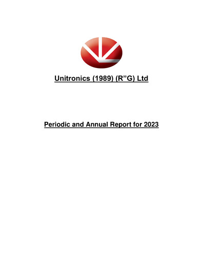 Miniature Unitronics Rapport annuel 2023