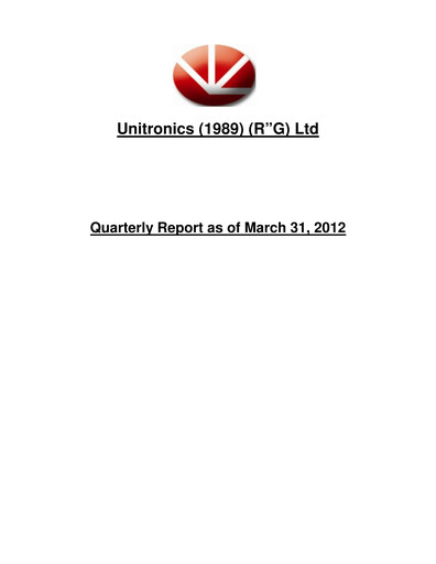 Thumbnail Unitronics Quarterly Report 2012-q1