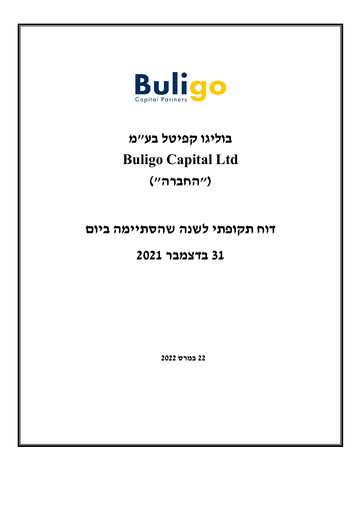 Thumbnail Buligo Capital Annual Report 2021