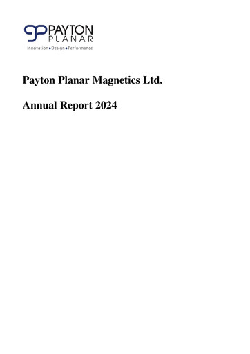 Miniature Payton Industries Rapport annuel 2024