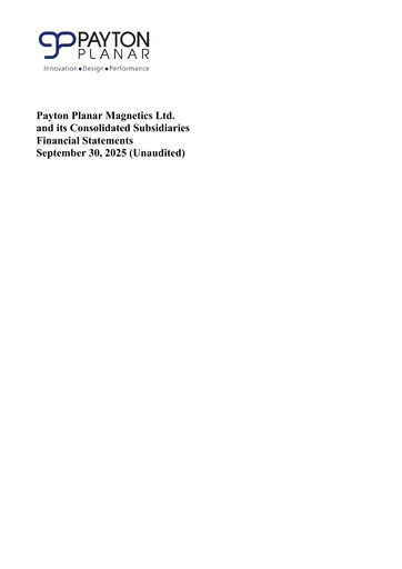 Miniature Payton Industries Bilan financier 2025-9m