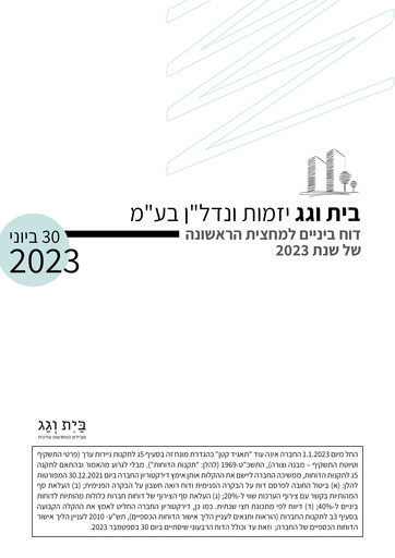 Miniature Bait Vegag Real Estate Development Rapport trimestriel 2023-q2