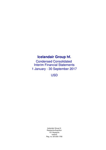 Thumbnail Icelandair Financial Statement 2017-9m