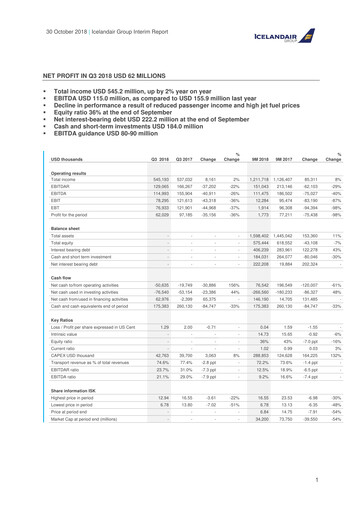 Thumbnail Icelandair Quarterly Report 2018-q3