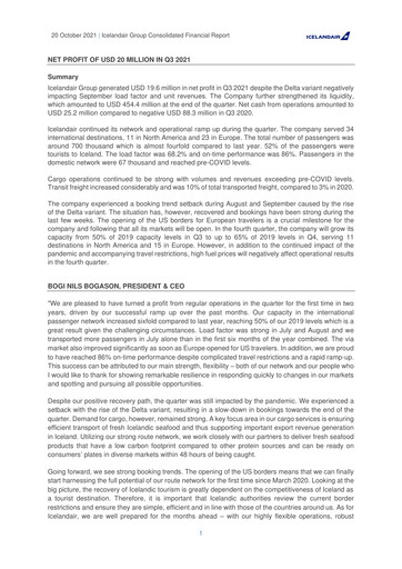 Thumbnail Icelandair Quarterly Report 2021-q3