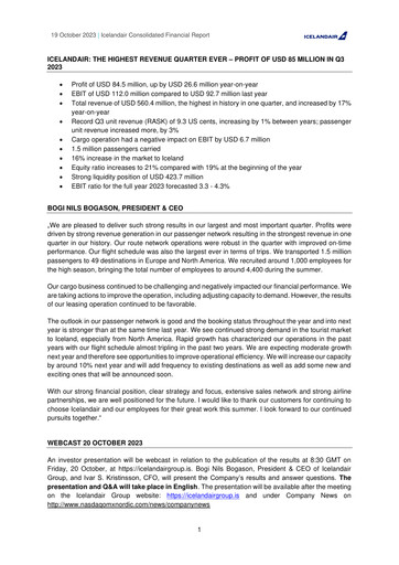 Thumbnail Icelandair Quarterly Report 2023-q3