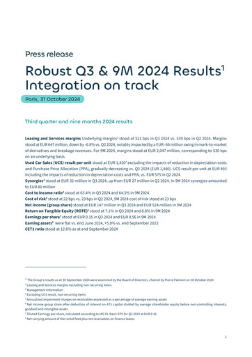 Miniature Ayvens Rapport trimestriel 2024-q3