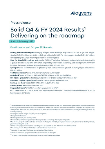 Miniature Ayvens Rapport trimestriel 2024-q4
