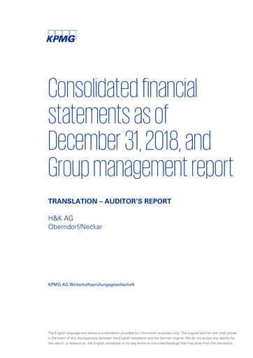 Miniature H&K AG (Heckler & Koch) Bilan financier 2018