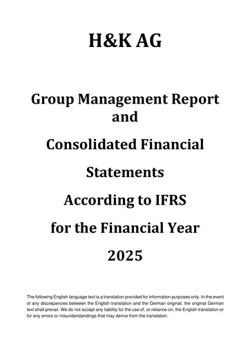 Thumbnail H&K AG (Heckler & Koch) Financial Statement 2025