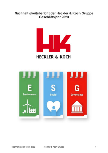 Vorschaubild H&K AG (Heckler & Koch) Nachhaltigkeitsbericht 2023