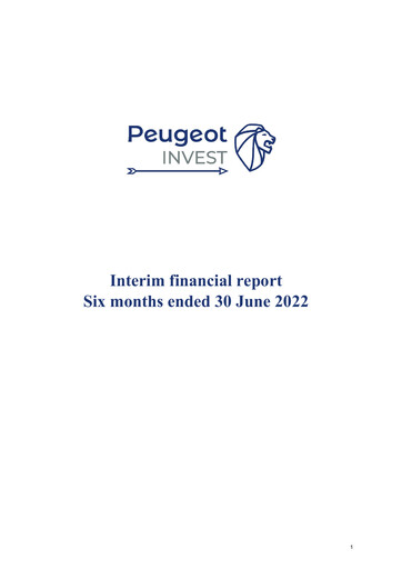 Thumbnail Peugeot Invest Société anonyme Half-year Report 2022-h1