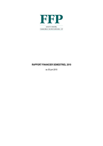 Thumbnail Peugeot Invest Société anonyme Half-year Report 2010-h1